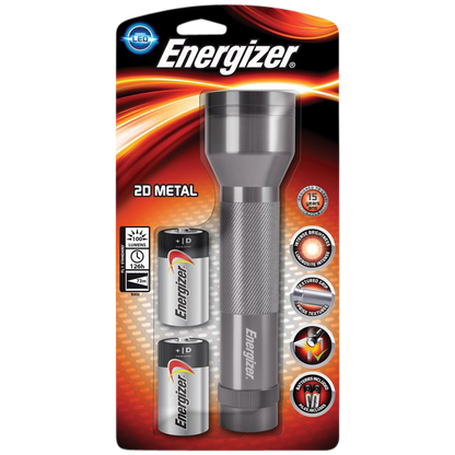 ENERGIZER LED Value Metal 2D Torch Metal - Grey