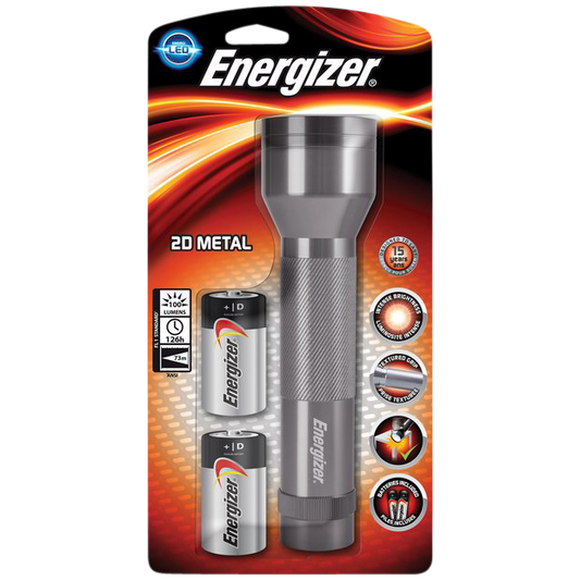 ENERGIZER LED Value Metal 2D Torch Metal - Grey