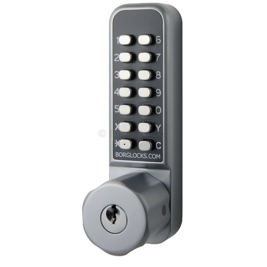 BORG LOCKS BL2701 ECP Easicode Pro with Key Override BL2701ECP - Satin Chrome