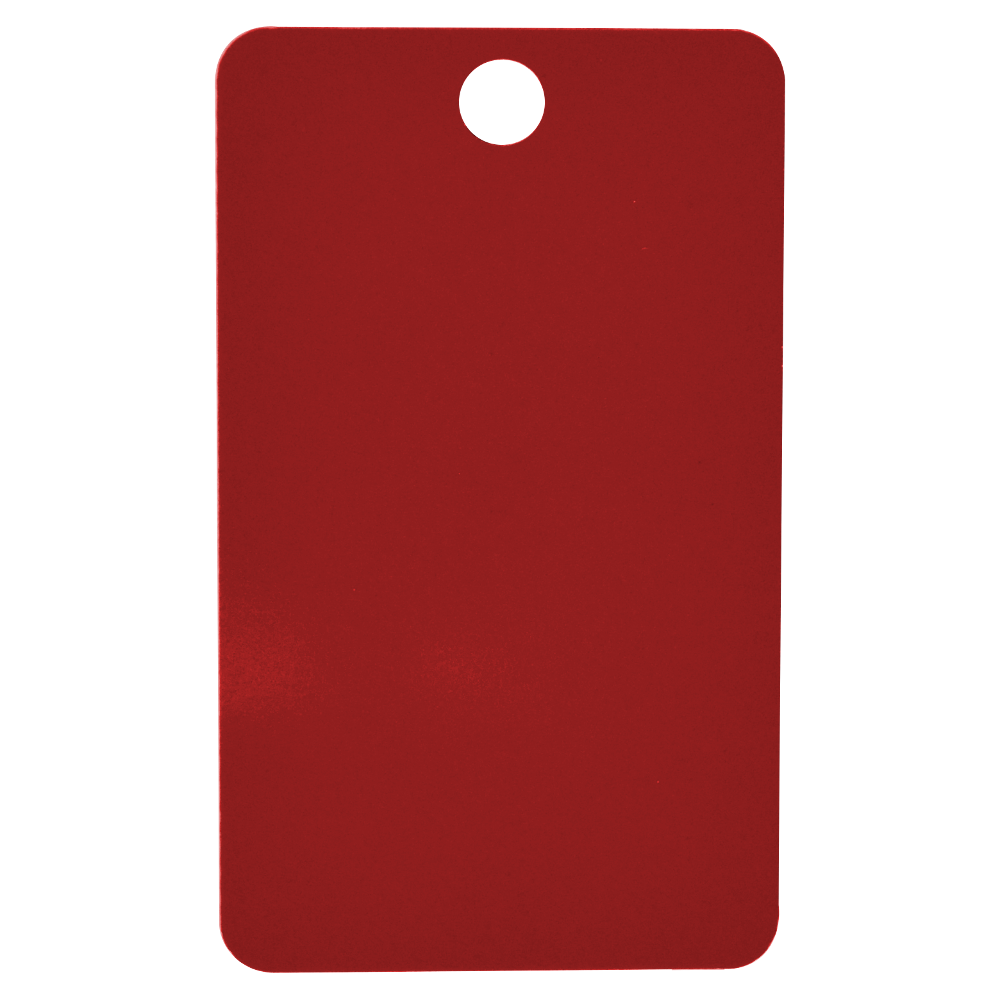 U-MARQ Rectangular Key Tag 50mm x 30mm - Red