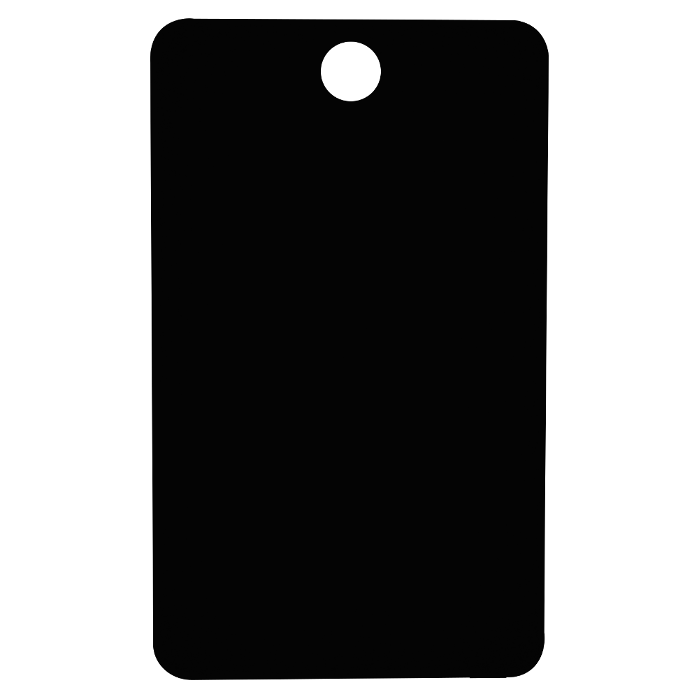 U-MARQ Rectangular Key Tag 50mm x 30mm - Black