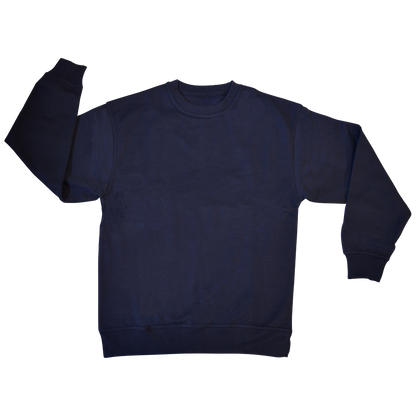 WARRIOR Polycotton Sweatshirt Navy S - Navy Blue