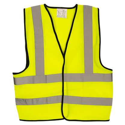 WARRIOR Hi Vis Yellow Safety Vest M - Yellow