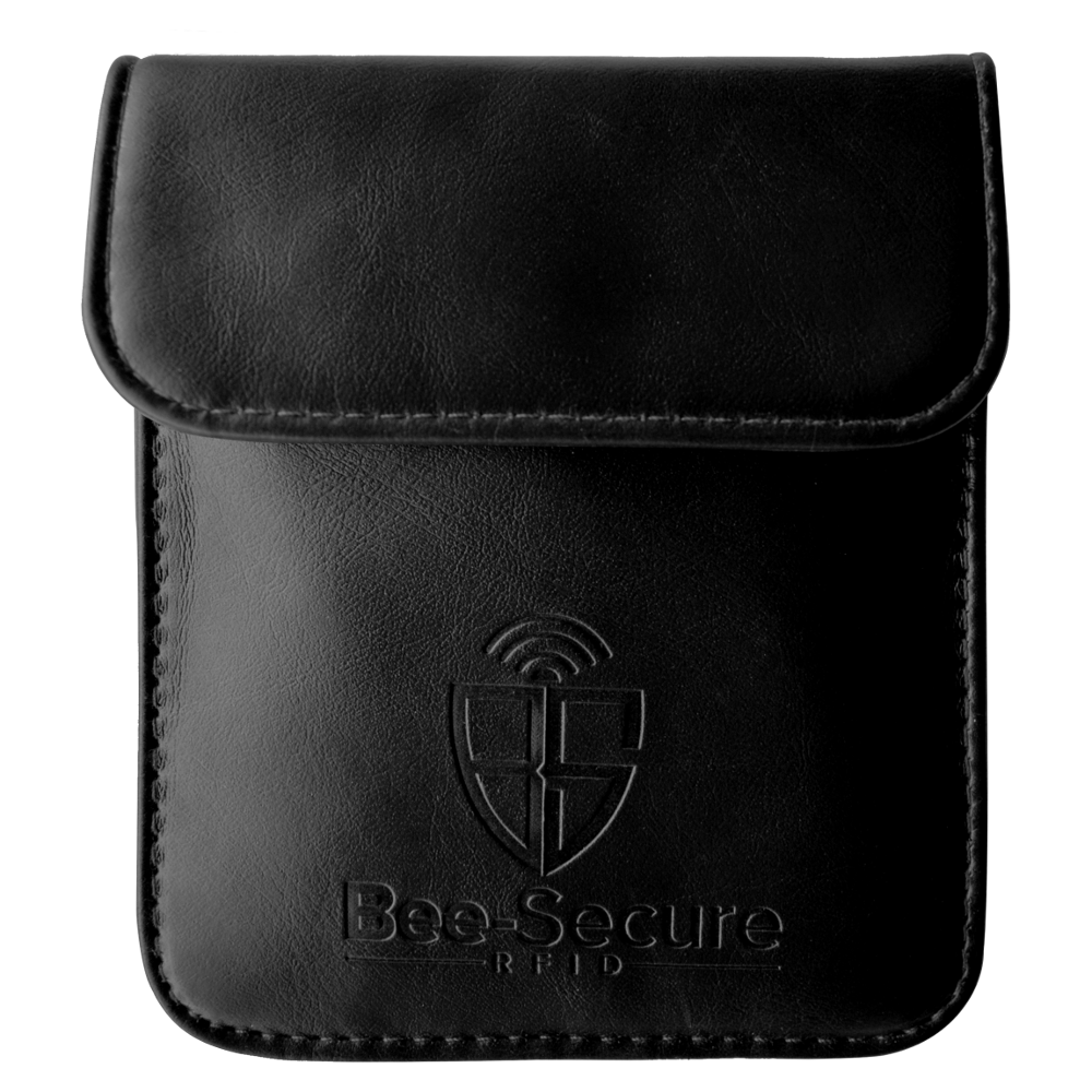 BEE-SECURE RFID Key Pouch - PU Leather PU Leather - Black