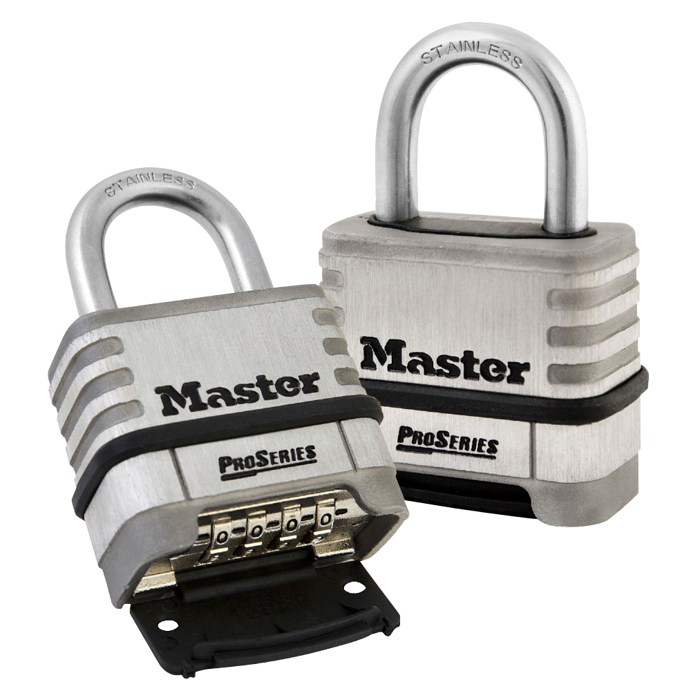 MASTER LOCK 1174D Open Shackle Combination Padlock 58mm - Hardened Steel