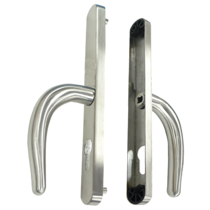 FULLEX Nanocoast Plate Mounted Lever Handle Furniture Satin Stainless Steel