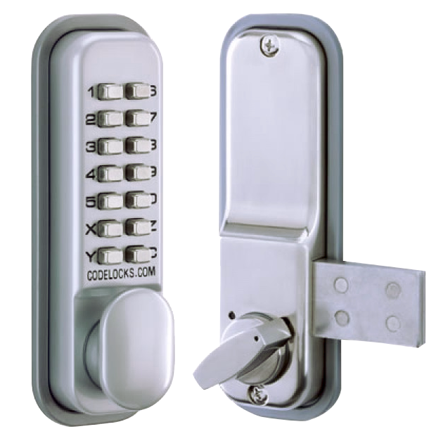 CODELOCKS CL100 Series Surface Deadbolt Digital Lock CL100 SG Surface Deadbolt - Silver Grey