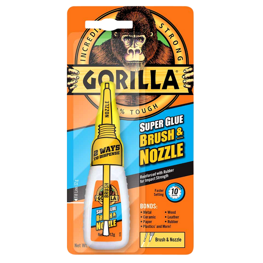 GORILLA Superglue 12g With Brush & Nozzle