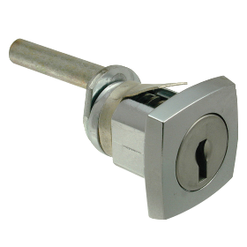 L&F 2736 Square Snap Fit Camlock 22mm Keyed To Differ - Chrome Plated