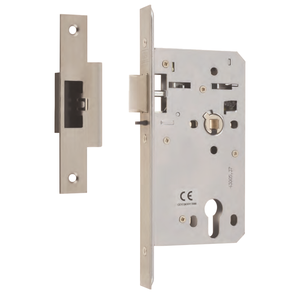 UNION 60mm HD72 Deadlocking Mortice Nightlatch Square - Stainless Steel