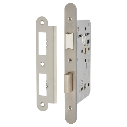 UNION 60mm HD72 Bathroom Lock Radius - Stainless Steel