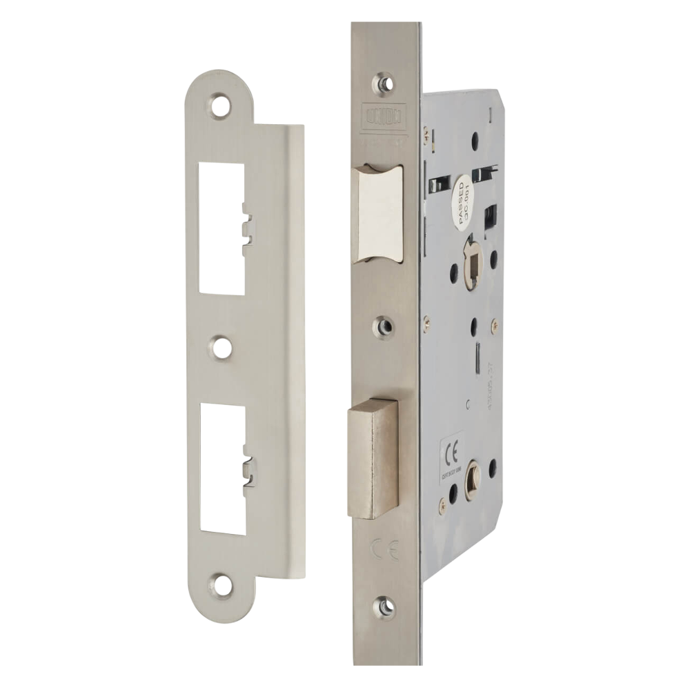 UNION 60mm HD72 Bathroom Lock Square - Stainless Steel