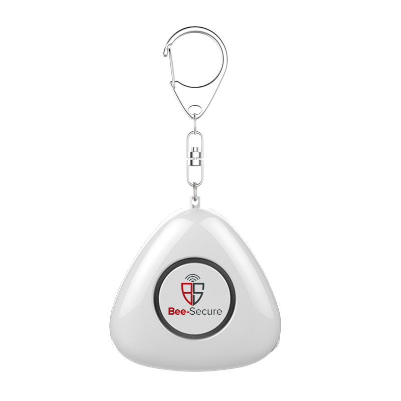 BEE-SECURE Triangular LED Personal Alarm Triangular BS004 - White