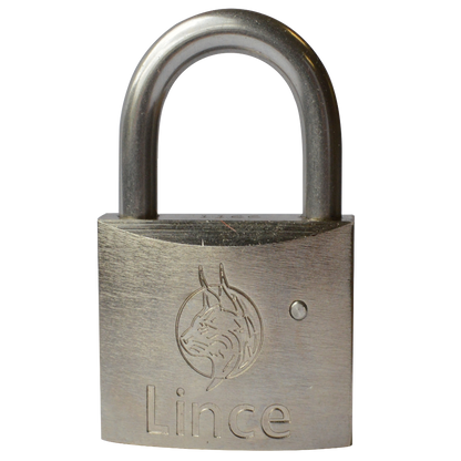 LINCE Nautic Brass Body Corrosion Resistant Open Shackle Padlock 30mm - Stainless Steel