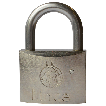 LINCE Nautic Brass Body Corrosion Resistant Open Shackle Padlock 55mm - Stainless Steel