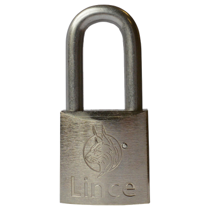 LINCE Nautic Brass Body Corrosion Resistant Long Shackle Padlock 30mm - Stainless Steel