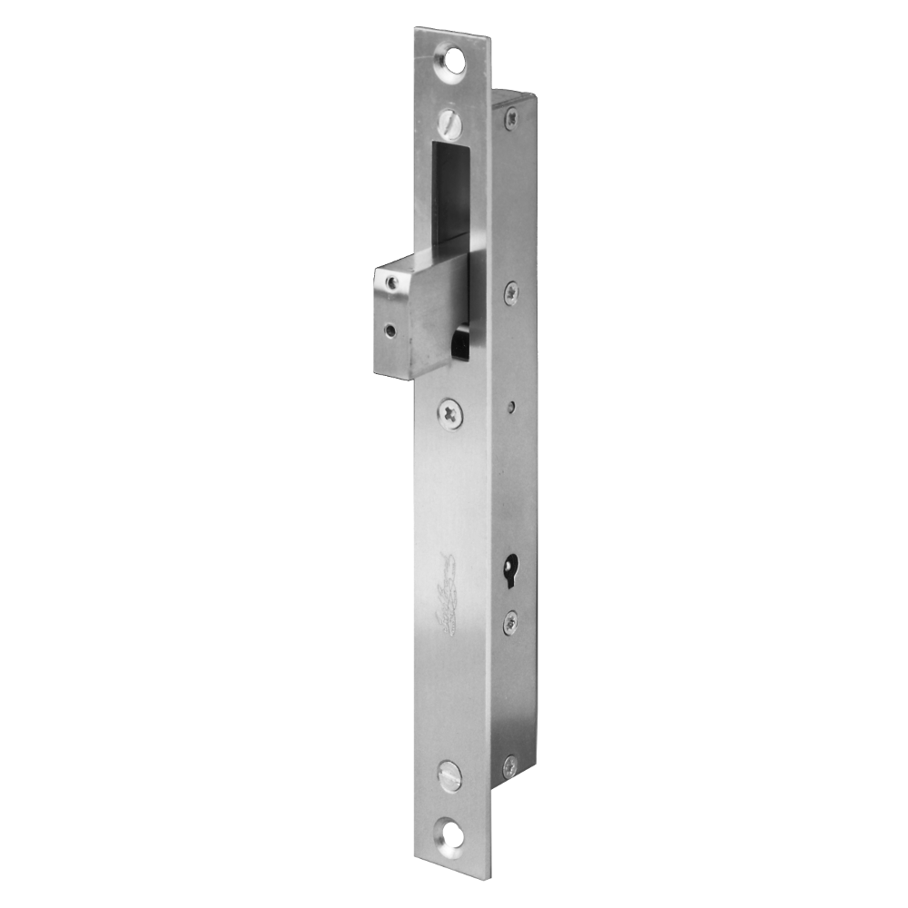 BRAMAH Very Narrow Stile Hookbolt To Suit Metal Applications - Nickel Plated