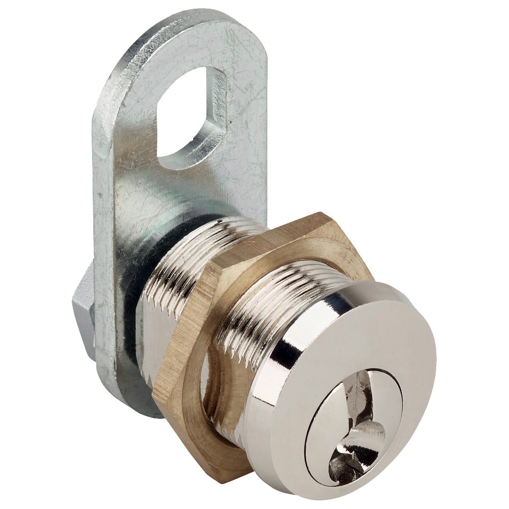 DOM 203994 19.5mm Nut Fix 2C Series Camlock 19.5mm 2C Series Non Master-Keyed - Nickel Plated