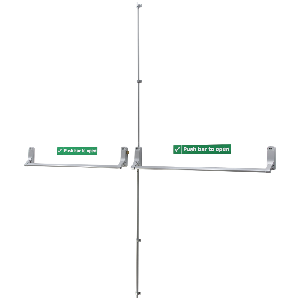 UNION ExiSAFE Panic Bolt Set To Suit Rebated Double Doors To Suit Timber Doors