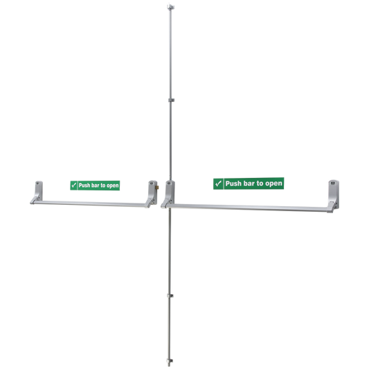 UNION ExiSAFE Panic Bolt Set To Suit Rebated Double Doors To Suit Timber Doors