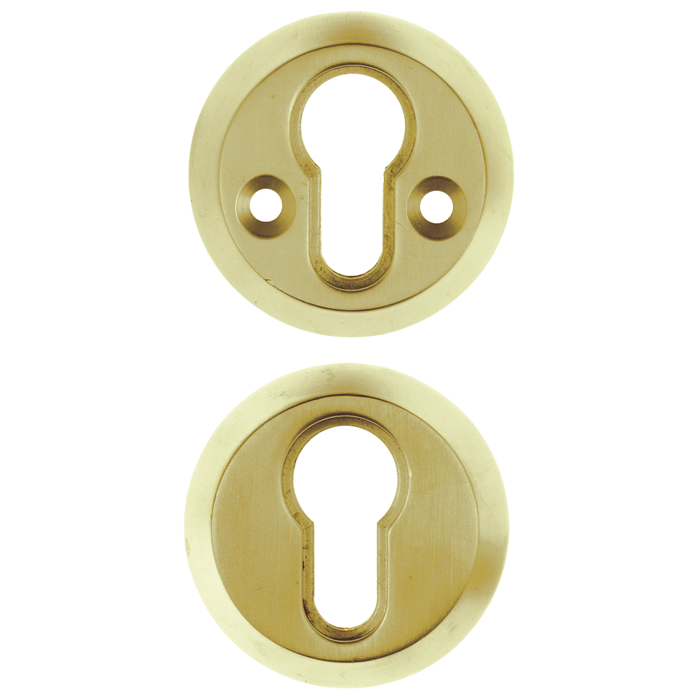 ERA High Security Cylinder Escutcheon Polished Brass