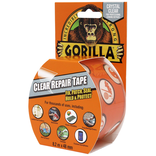 GORILLA Clear & Repair Tape 8.2m - Clear