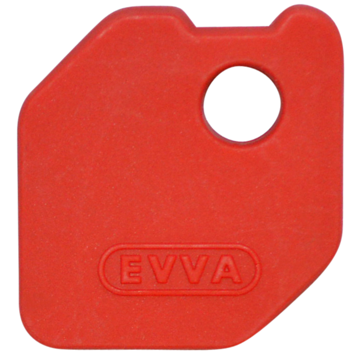 EVVA EPS Coloured Key Caps 0043522574 - Red