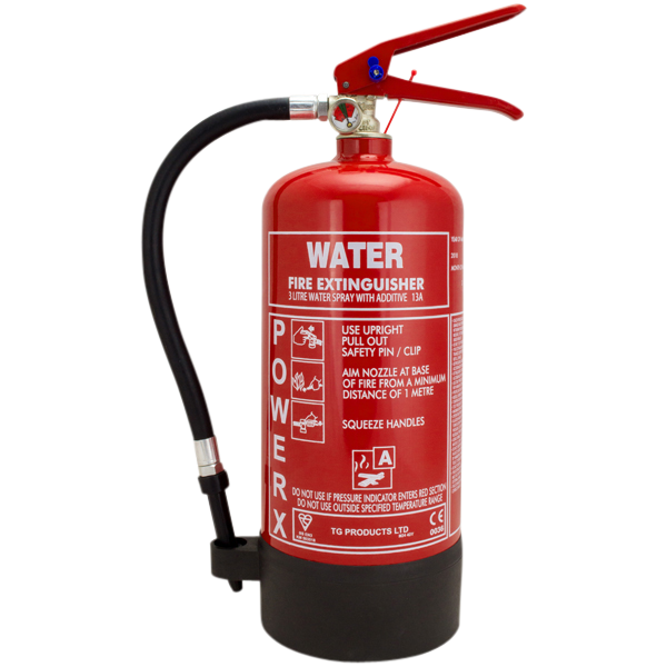 THOMAS GLOVER PowerX Fire Extinguisher - Water With Additive 3L - Red