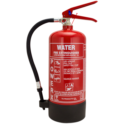 THOMAS GLOVER PowerX Fire Extinguisher - Water With Additive 3L - Red