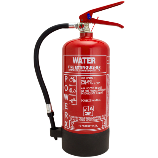 THOMAS GLOVER PowerX Fire Extinguisher - Water With Additive 3L - Red