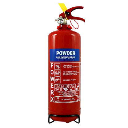 THOMAS GLOVER PowerX Fire Extinguisher - ABC Dry Powder 1Kg - Red