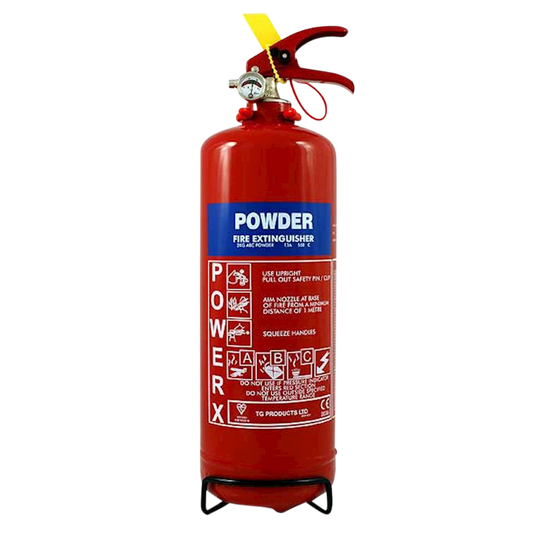 THOMAS GLOVER PowerX Fire Extinguisher - ABC Dry Powder 1Kg - Red