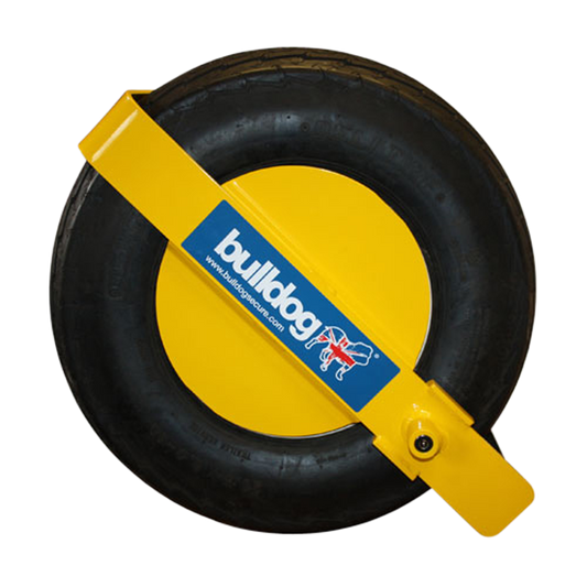 BULLDOG Trailclamp To Suit Small Trailers TC150 Suits Tyres 165mm Width 200mm Rim Diameter - Yellow