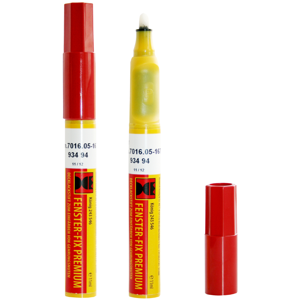 SCHUERING Colour Lacquer Pen For UPVC Windows Balsite Grey