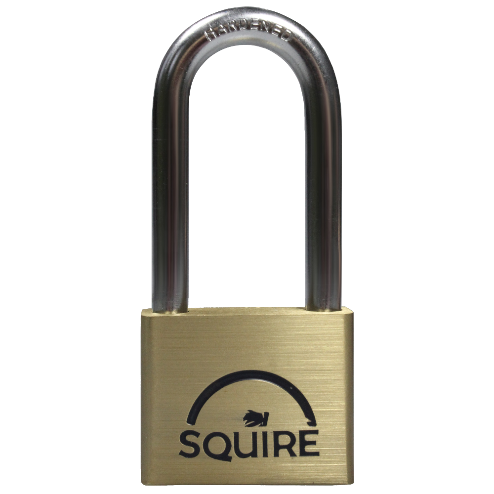 SQUIRE Lion Range Brass Long Shackle Padlocks KEY NO. 24342 LN4/2.5 Keyed Alike1 - Brass