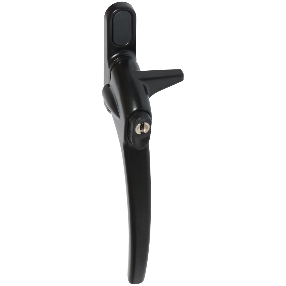 ERA Charisma Inline Cockspur Locking Espag Handle 12mm Left Handed Locking - Black