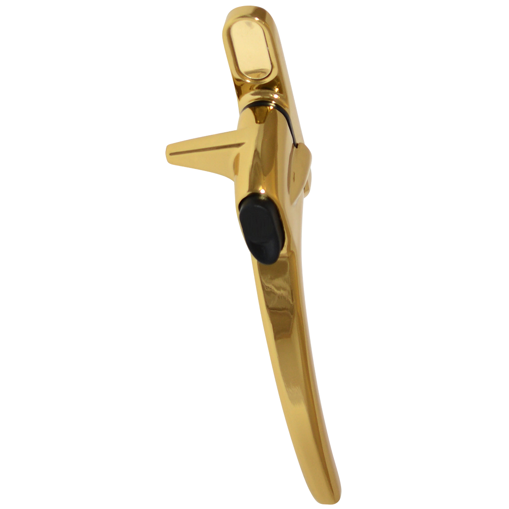 ERA Charisma Inline Cockspur Non Locking Espag Handle 21mm Right Handed Non Locking - Polished Gold