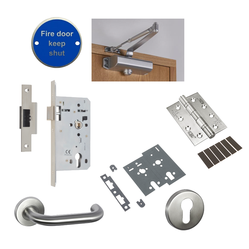 UNION Latch Fire Door Kit J-FDK-LATCH