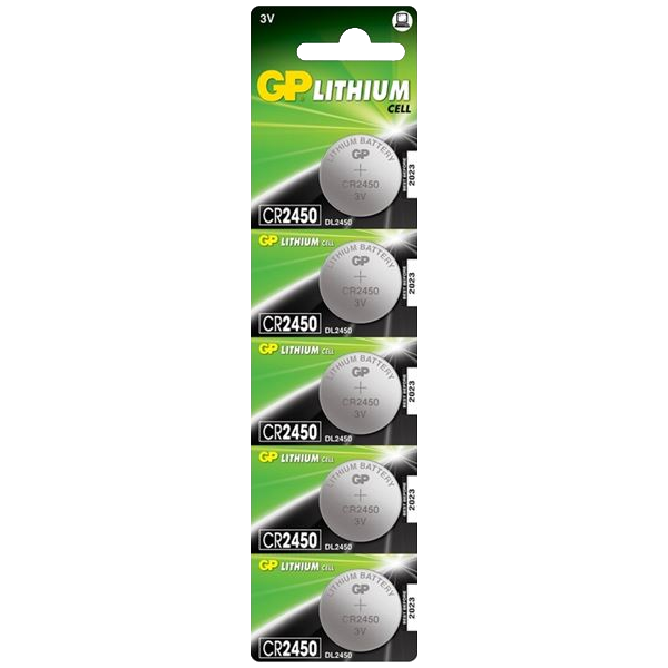 GP 3V Lithium Coin Cell Battery 3V Pack of 5