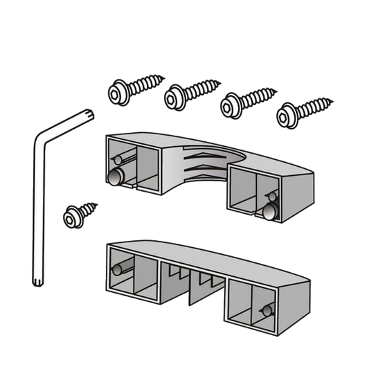 DAD Decayeux P100 Series Pole Mounting Fixing Kit Fixing Kit - Black