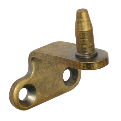 STEEL WINDOW FITTINGS B375 Peg Stay Pin Bracket for Side Hung Windows Antique Brass