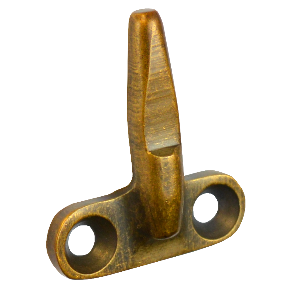 STEEL WINDOW FITTINGS B375 Back of Stay Bracket Antique Brass