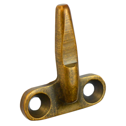 STEEL WINDOW FITTINGS B375 Back of Stay Bracket Antique Brass