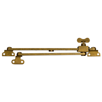 STEEL WINDOW FITTINGS B59 OG Slide Stay Butterfly 250mm x 190mm - Antique Brass