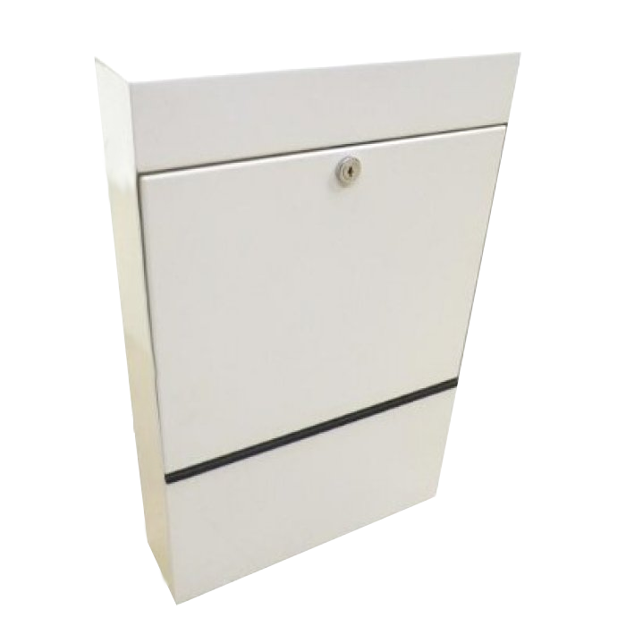 SURE24 Slimline Anti Arson Post Box MSSL90 Post Box - White