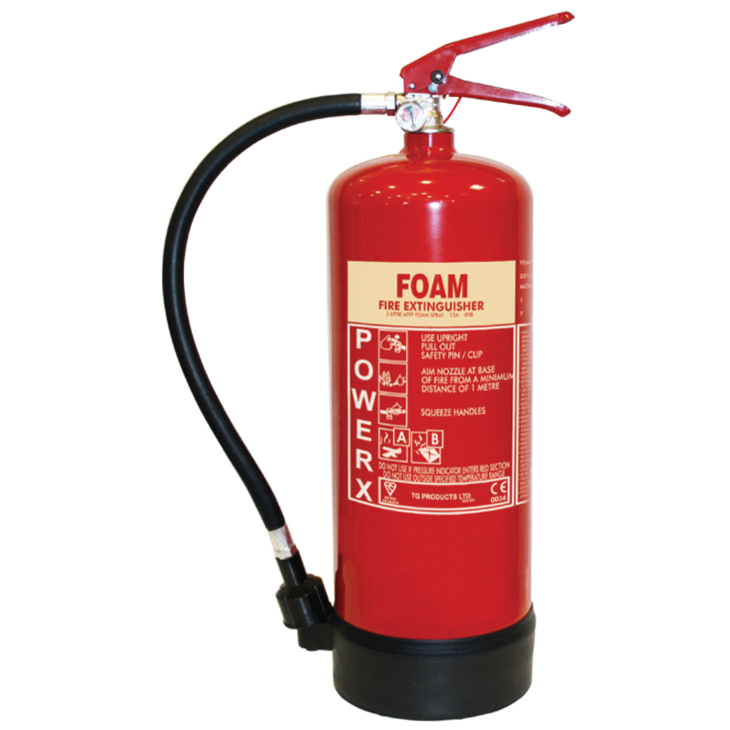 THOMAS GLOVER PowerX 3ltr Multi Use Foam Extinguisher Red