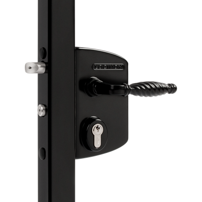 LOCINOX Surface Mounted Gate Lock LAKQ3030 U2 30mm 50mm - Black