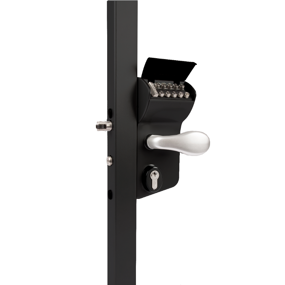 LOCINOX Vinci Surface Mounted Mechanical Code Gate Lock LMKQ40 V2 - Black