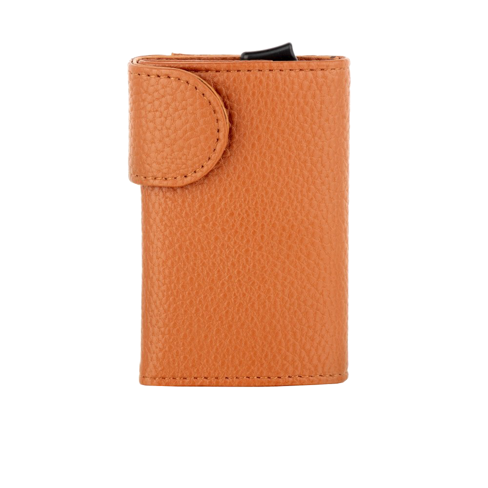 BEE-SECURE RFID Flip Up Wallet Leather - Tan