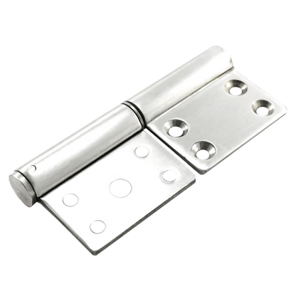 HOOPLY Container Window Shutter Flag Hinge Left Handed - Satin Stainless Steel